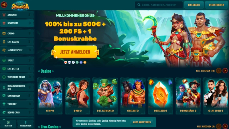 Spinanga Homepage